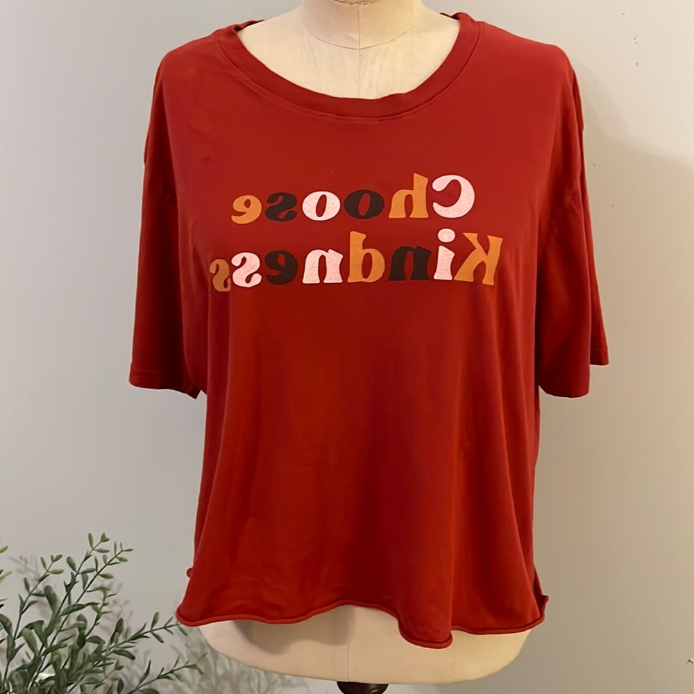 PST CROP T-SHIRT - CHOOSE KINDNESS- LARGE JUNIORS